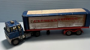 Vintage Major Corgi Ford Tilt Cab Semi Truck Trailer 1137 Express Service G408 - Picture 1 of 7