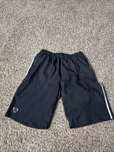 Nike Youth Black Swim Trunks Size Large With Liner 29 Inch Waist Drawstring - Picture 1 of 5