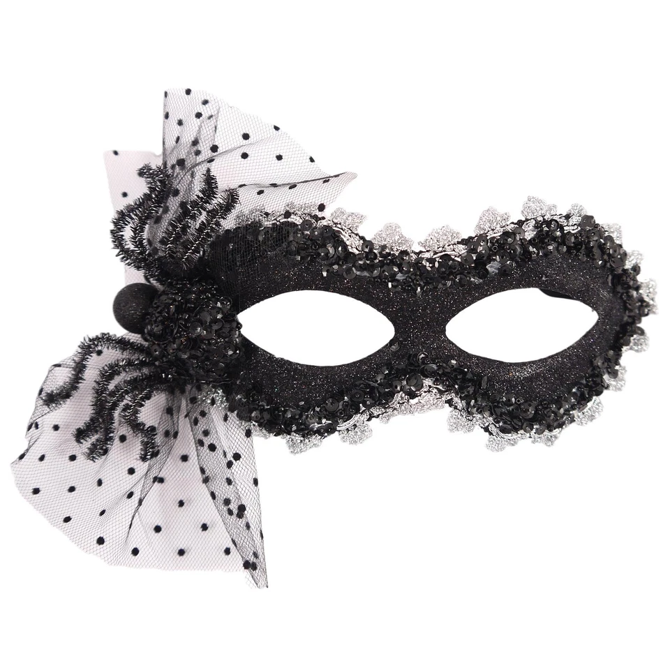 Henbrandt Party Maskerade Maske - Schwarz Und Silber U25103 - Bild 1 von 1