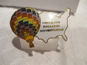 AMERICAN BALOON ADVENTURE PIN-CLOISONNE-ENCHAPADO 14K - Imagen 1 de 1