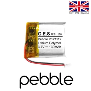 Batería de reloj Pebble P121112: 401S, acero, papel electrónico - 3.7V 130mAh PEB112SH 402020 - Imagen 1 de 1