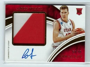Jakob Poeltl 16/17 Immaculate auto patch RC #49 SN #58/99 - Picture 1 of 2