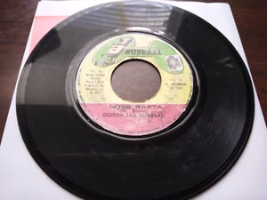 Giddeon Jah Rubbaal -  Love Rasta - 7' Vinyl Single 1977 (B1) - Imagen 1 de 1