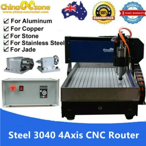 CNC Steel 4axis 3040 Router CNC Engraving Cutting Carving 2200W USBMach3 Machine - Bild 1 von 14