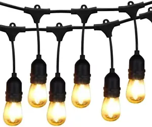 BRIMAX Outdoor String Lights 49FT Heavy Duty Commercial Grade Waterproof Lights - Picture 1 of 10