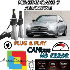 Set Lámparas H7 LED Carretera Mercedes Clase C W205 6000K 6400 Lumen No Error - Imagen 1 de 2