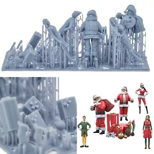 Weihnachten Weihnachtsmann Santa Claus Figuren Set 1:35 (5,3cm), 1/35 Diorama - Bild 1 von 13