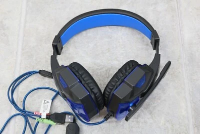 Gaming Headset Bass HD Plextone PC780 Mic 3.5mm LED Headphones Surround Stereo - Image 1 of 3