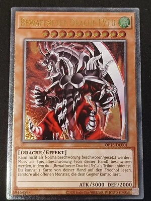 Bewaffneter Drache LV10 OP15-DE001 Ultimate Rare DE NM YUGIOH - Bild 1 von 2