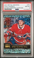 2021-22 Metal Universe Skybox Premium Sapphire - Cole Caufield RC - PSA 8 NM-MT