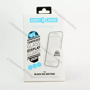 Gadget Guard iPhone SE iPhone 5 5s Black Ice Tempered Glass HD Screen Protector - Picture 1 of 3