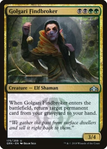 MTG Magic GRN Guilds of Ravnica - 1x EN NM 175 U Golgari Findbroker - Imagen 1 de 1