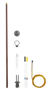 Viessmann 6727 Holzmastleuchte DDR-Reichsbahn, LED warmweiss, Bausatz, H0 - Bild 1 von 1