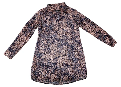 Vestido Camisa Banana Republic Años 60 Mod Estampado Geométrico Mini Vestido Mujer’s Talla 6 Foto 1 de 4