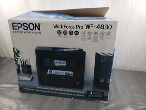 New WF-4830 Epson Workforce Pro Wireless All in One Scan Copy Fax Duplex Printer - Picture 1 of 6