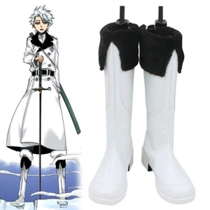Bleach: TYBW Quincy Zombie Toshiro Hitsugaya Zapatos con disfraces Botas Blancas C006 - Imagen 1 de 5