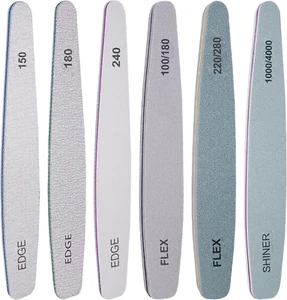 6 Pcs Nail File and Buffer Set Professional Nail File Kit for Acrylic and Natura - Picture 1 of 7
