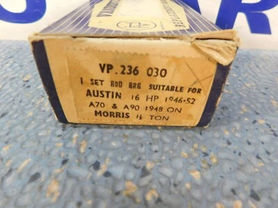 Rodamientos de bielas Vandervell VP236.030" para AUSTIN HEALEY 100-4 A90 +.030" Foto 1 de 2