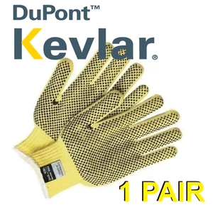KEVLAR by DuPont Safety 9366S Cut Resistant / PVC Coated Gloves SMALL 1 PAIR - Picture 1 of 4