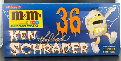 #36 Ken Schrader M&M'S/Halloween 1:24 NASCAR diecast stock car - Image 1 of 4