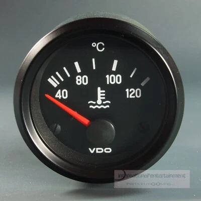 VDO  ZUSATZ ANZEIGER KÜHLWASSER  40 - 120°  12V  52mm  INSTRUMENT cooling gauge - Bild 1 von 3