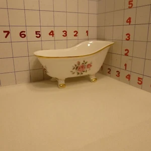 Seifenschale - Goldrand und Akzente - Royal Windsor - Fine Bone China - England - Bild 1 von 6