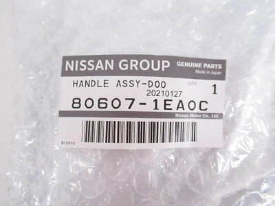 Manija de puerta exterior delantera izquierda genuina OEM Nissan 80607-1EA0C 2009-2018 370Z Foto 1 de 4
