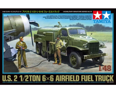 Tamiya 32579 CAMION DEL CARBURANTE DELL'AERODROMO STATUNITENSE Scala 1/48 - Immagine 1 di 4