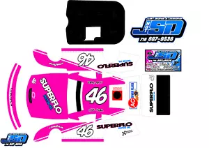 1RC ASPHALT LATE MODEL 1RC6059 WRAP Superflo COLE TRICKLE DAYS OF THUNDER - Picture 1 of 7