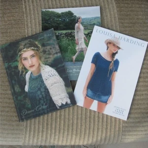 Collection of 3 Louise Harding Knitting Patterns - Free Postage - Picture 1 of 1