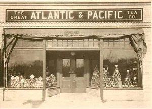 Cartolina A&P Grocery Cumberland Ave Knoxville Tennessee ca1930 pub1982 inutilizzata - Foto 1 di 2