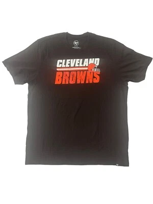 47 Marca Cleveland Browns Camisa Para Hombre 2XL Marrón Manga Corta NFL Fútbol Foto 1 de 4