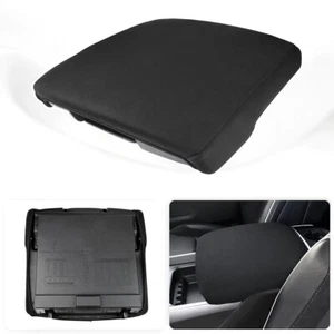Neoprene Center Console Lid Armrest Cover Black For RAM 1500 2500 3500 2019-2025 - Picture 1 of 8