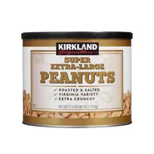 1 x Kirkland Signature Super Extra-Large Roasted & Salted Peanuts, 1.13kg - Picture 1 of 2