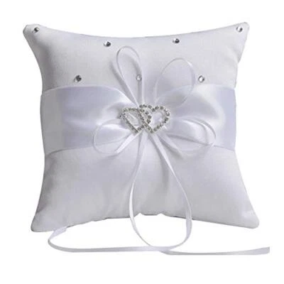 Wedding Ring Pillow Ring Bearer Pillow Wedding Ring Holder for Wedding() White - Изображение 1 из 4