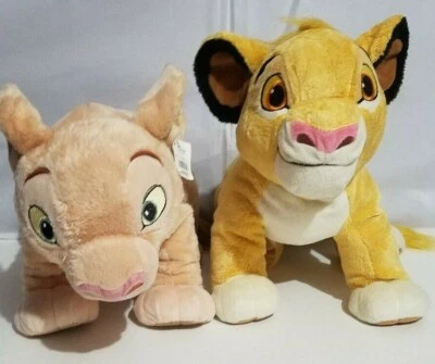 Lote 13" de filhotes de pelúcia exclusivos da Disney Store Rei Leão Simba Nala  - Imagem 1 de 4