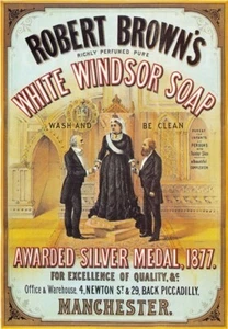 AZ55 Vintage Browns Windsor Soap Classic British Advertising Poster Print A4/A3 - Picture 1 of 1