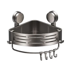 Suction Triangle Storage Rack Wall Mounted Storage Rack Suction Cup Shower Shelf - Picture 1 of 12