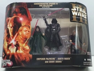 Star Wars Commemorative Ep3 DVD Collection 3.75" Figure 2005 NIB Dooku Palpatine - Picture 1 of 9
