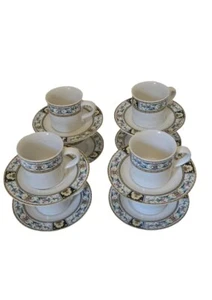 Savoir Vivre Florentina JJ 034 Porcelain 8 Cups & 8 Saucers - Picture 1 of 9