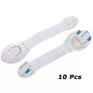 10Pcs Kids Baby Child Safety Lock for Proof Door Fridge Cupboard Cabinet Drawer - Picture 1 of 10