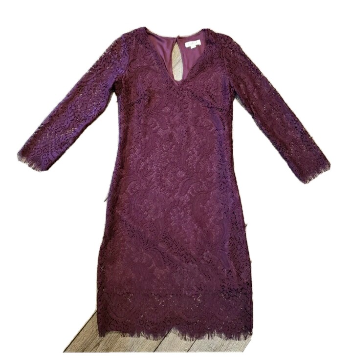 Junior Long Sleeve Lace Dress Size 