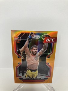2022 Prizm UFC Matheus Nicolau RC Orange Prizm Rookie Card # /99