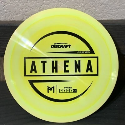 Brand NEW Paul McBeth Athena First Run Yellow Disc 164-166 Grams Disc Golf 🔥 - Image 1 of 4