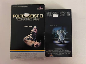 Poltergeist 2 The Other Side + Poltergeist 3 VHS Tape Movies Set of 2 Movies - Foto 1 di 6