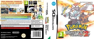 Pokemon Blanco Versión 2 PAL DS Arte de Portada Solo - Imagen 1 de 1