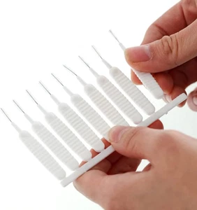 10Pcs Shower Nozzle Cleaning Brush Shower Head anti Clogging Small Brush Pore Ga - Picture 1 of 12