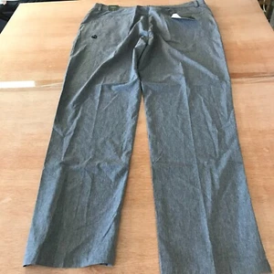 Straight Down Performance Trousers Men 36 Gray High Rise Stretch Athleisure Golf - Picture 1 of 14