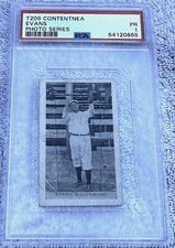 1910 T209 Contentnea Photo Series Evans Card with PSA 1, Certification #54120865