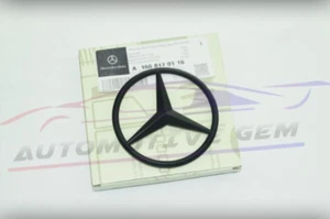 For AMG X166 GL GLS MATTE BLACK Star Emblem Rear Trunk Lid Logo Badge - Picture 1 of 1